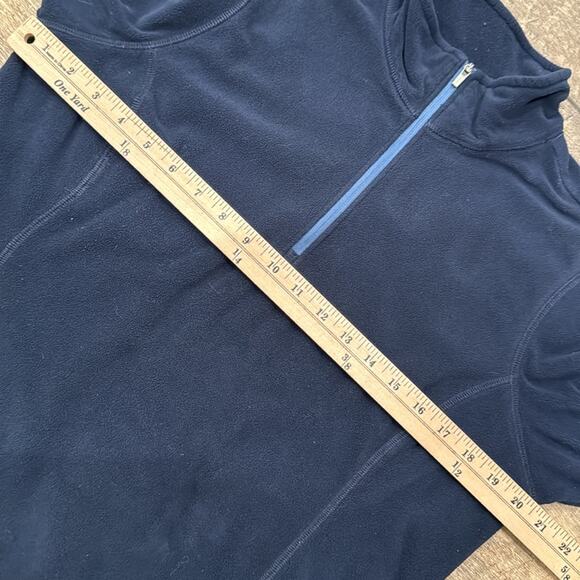 Eddie Bauer Women's Quarter Zip Pullover Fleece Sweater Dark Navy Size L - Picture 5 of 7